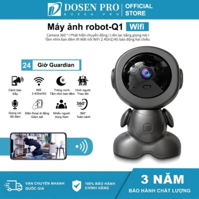 Dosen Pro Người máy CCTV Kết nối WiFi Camera an ninh nhà thông minh IP Camera Baby